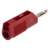 Hirschmann Test & Measurement Banánek, 4 mm, 60V dc, 30A, Červená, Vnější Šroubová, materiál kontaktu: Mosaz, délka: 55