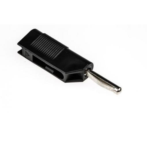 Hirschmann Test & Measurement Banánek, 4 mm, 60V dc, 30A, Černá, Vnější Šroubová, materiál kontaktu: Mosaz, délka: 55