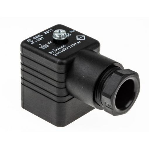Hirschmann Konektor elektromagnetického ventilu, řada: GDML, formát pólů: 2+E DIN 43650 A, Centrální matice velikost
