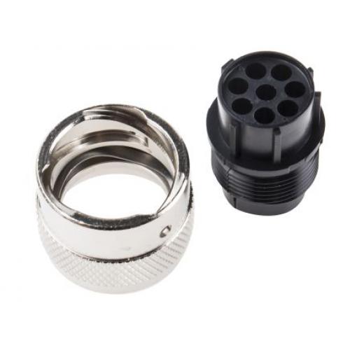 Kulatý konektor, počet kontaktů: 8, Kabel, velikost: Standard ITT Cannon, pohlaví kontaktu: Vnitřní, orientace těla: