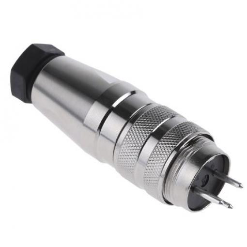Amphenol Industrial Zástrčka DIN, řada: C 091 D, počet kontaktů: 3, velikost: M16, 300 V ac/dc, orientace těla: Rovný,