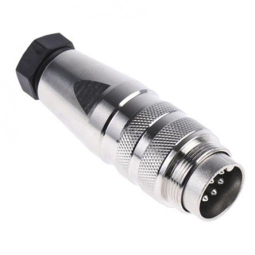 Amphenol Industrial Zástrčka DIN, řada: C 091 D, počet kontaktů: 8, velikost: M16, 100 V ac/dc, orientace těla: Rovný,