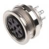 Amphenol Industrial Zásuvka DIN, řada: C 091 D, počet kontaktů: 7, velikost: M16, 300 V ac/dc, orientace těla: Rovný,