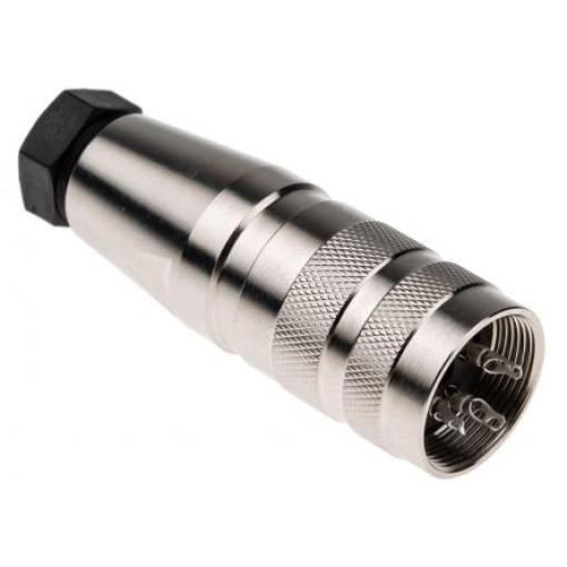 Amphenol Industrial Zásuvka DIN, řada: C 091 D, počet kontaktů: 3, velikost: M16, 300 V ac/dc, orientace těla: Rovný,