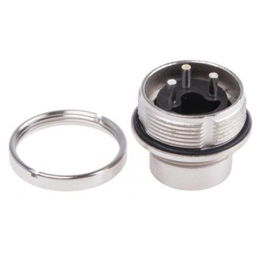 Amphenol Industrial Zástrčka DIN, řada: C 091 D, počet kontaktů: 3, velikost: M16, 300 V ac/dc, orientace těla: Rovný,