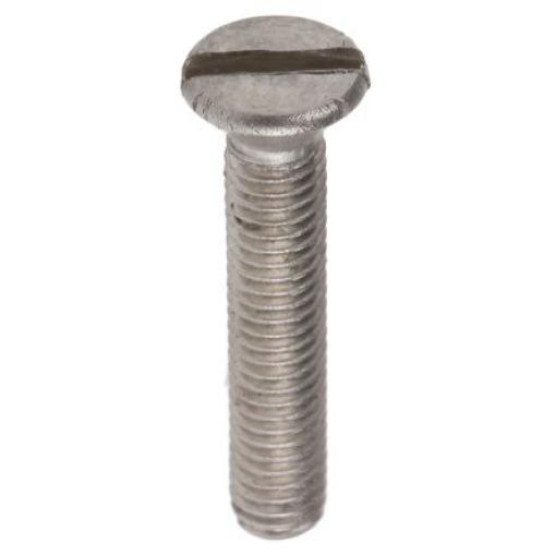 RS PRO Šroub s nízkou půlkulovou hlavou Drážka, Obyčejný, Nerezová ocel hlavice Zapuštěná, velikost závitu: M3 16.0 mm