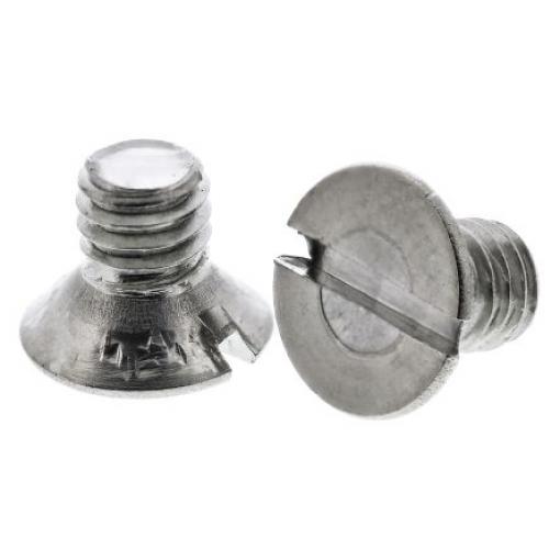 RS PRO Šroub s nízkou půlkulovou hlavou Drážka, Obyčejný, Nerezová ocel hlavice Zapuštěná, velikost závitu: M3 6.0 mm