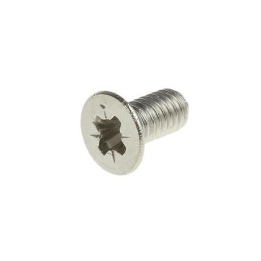 RS PRO Šroub s nízkou půlkulovou hlavou Pozidriv, Nerezová ocel hlavice Zapuštěná, velikost závitu: M3 6.0 mm