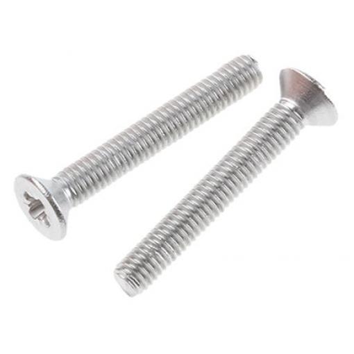 RS PRO Šroub s nízkou půlkulovou hlavou Pozidriv, Nerezová ocel hlavice Zapuštěná, velikost závitu: M3 20.0 mm