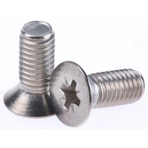 RS PRO Šroub s nízkou půlkulovou hlavou Pozidriv, Nerezová ocel hlavice Zapuštěná, velikost závitu: M3 12.0 mm