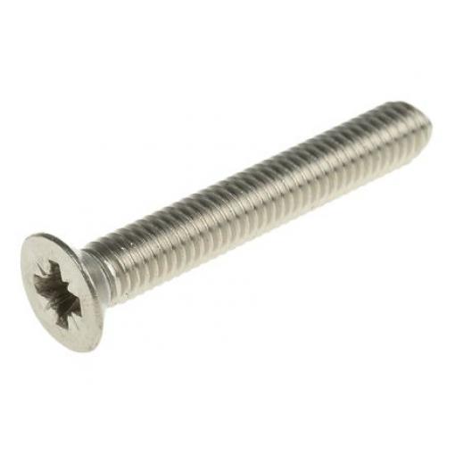 RS PRO Šroub s nízkou půlkulovou hlavou Pozidriv, Nerezová ocel hlavice Zapuštěná, velikost závitu: M3 40.0 mm
