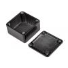 RS PRO Pouzdro IP54 Stíněné barva Černá barva Černá Odlévaný hliník 50 mm 31 mm 50 mm