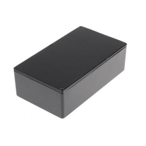 RS PRO Pouzdro IP54 Stíněné barva Černá barva Černá Odlévaný hliník 101 mm 24.5 mm 50 mm