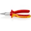 Ploché kleště 20 06, celková délka: 160 mm 1, Nástrojová ocel délka čelistí 30mm Knipex Kulatý Splňuje normu VDE/1000V