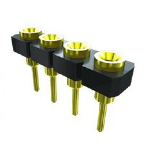 Patice PCB, řada: SL, rozteč: 2.54mm, počet kontaktů: 8, počet řad: 1, Průchozí otvor 3.89mm Samtec