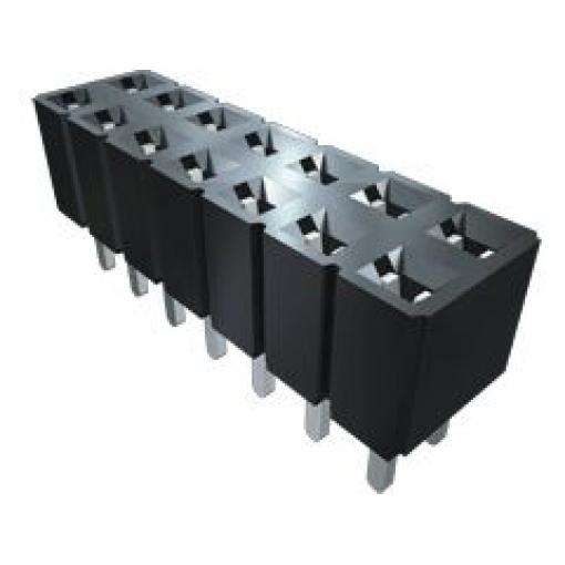 Patice PCB, řada: SLW, orientace těla: Rovný, rozteč: 2.54 mm Deska-deska, počet kontaktů: 8, počet řad: 1, Průchozí