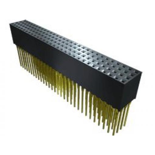 Patice PCB, řada: PTHF, orientace těla: Rovný, rozteč: 2 mm Deska-deska, počet kontaktů: 120, počet řad: 3, Průchozí