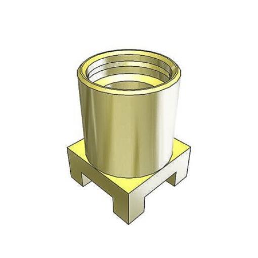 Samtec Koaxiální konektor, řada: MMCX Vnitřní, 50 Ω, orientace těla: Rovný, Povrchová montáž Konektor MCX Pájecí, 6GHz