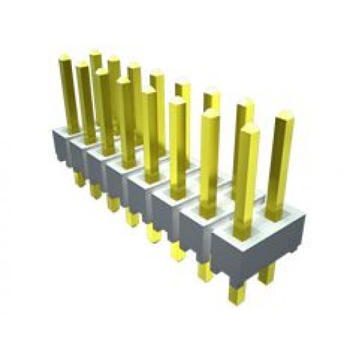 Samtec Kolíkový konektor, řada: HTSW, Deska-deska, Vodič-deska, počet kontaktů: 6, počet řad: 2, rozteč: 2.54 mm,