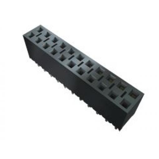 Patice PCB, řada: BCS, orientace těla: Rovný, rozteč: 2.54 mm Deska-deska, počet kontaktů: 36, počet řad: 2, Průchozí