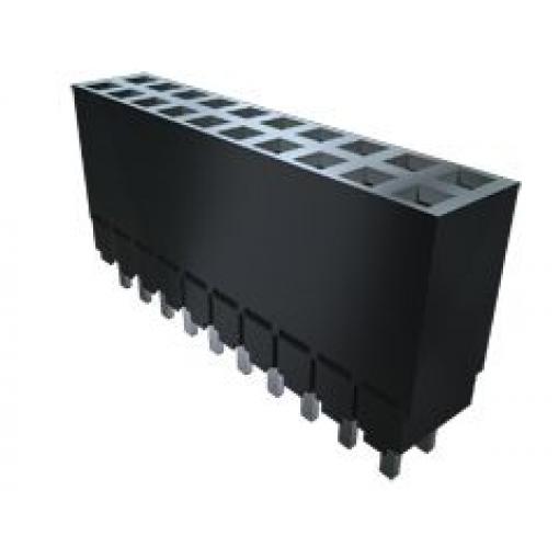Patice PCB, řada: ESW, orientace těla: Rovný, rozteč: 2.54 mm Deska-deska, počet kontaktů: 40, počet řad: 2, Průchozí