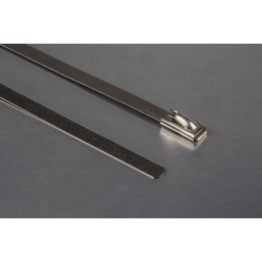 Stahovací páska Kulové blokování 200 mm 4.6mm Kovová Nerezová ocel 316 RS PRO
