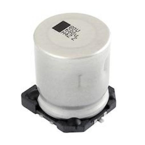 Kondenzátor, řada: CTI-V 220μF ±20% 100V dc, SMD Hliníkové elektrolytické AEC-Q200 Vishay