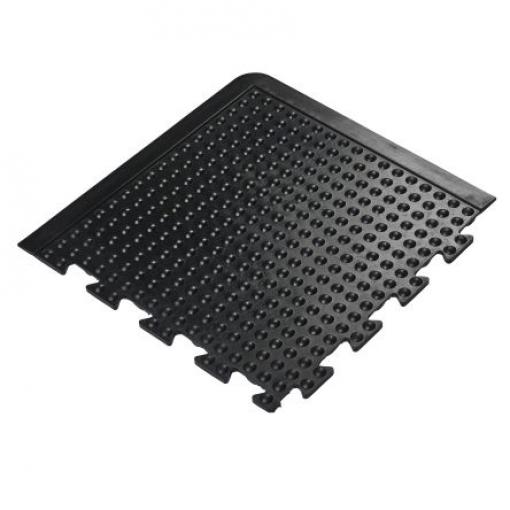 Coba Europe Protiúnavová rohož, Černá Přírodní pryž Bublina Suché, délka: 50 cm, šířka: 50cm Vzájemné blokování x 13.5