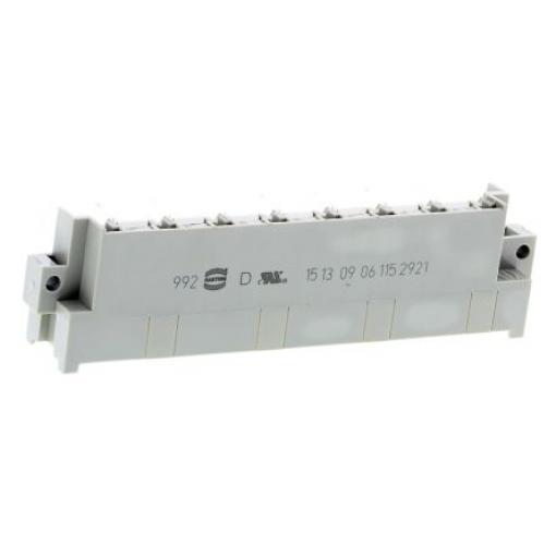 HARTING Konektor DIN 41612, řada: DIN 41612, orientace těla: Pravý úhel, rozteč: 5.08 mm, počet kontaktů: 15, počet řad: