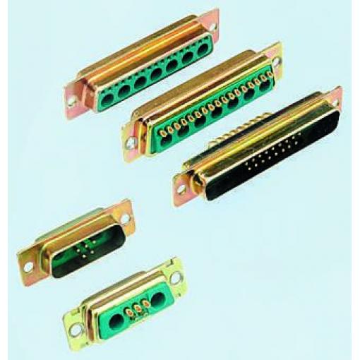 Amphenol Communications Solutions Konektor D-Sub, řada: DMW, počet kontaktů: 24, orientace těla: Rovný, Montáž do panelu