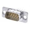 HARTING Konektor D-Sub, řada: 0967, počet kontaktů: 9, orientace těla: Rovný 2.74 mm, Montáž do panelu Vnější,