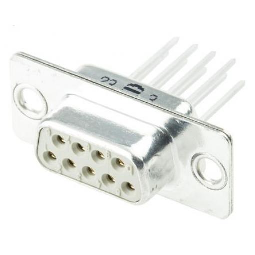 HARTING Konektor D-Sub, řada: 0967, počet kontaktů: 9, orientace těla: Rovný 2.74 mm, Montáž do panelu Vnitřní,