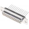 HARTING Konektor D-Sub, řada: D-Sub, počet kontaktů: 25, orientace těla: Rovný 2.76 mm, Montáž do panelu Vnitřní,