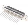 HARTING Konektor D-Sub, řada: D-Sub, počet kontaktů: 25, orientace těla: Rovný 2.76 mm, Montáž do panelu Vnitřní,
