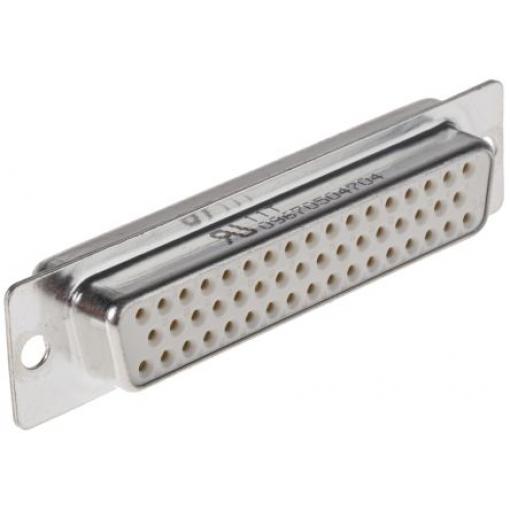 HARTING Konektor D-Sub, řada: D-Sub, počet kontaktů: 50, orientace těla: Rovný 2.77 mm, Montáž do panelu Vnitřní, D-SUB,