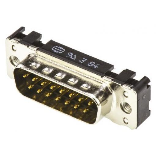 HARTING Konektor D-Sub, počet kontaktů: 15, orientace těla: Rovný 2.74 mm, Průchozí otvor Vnější, Standardní, D,