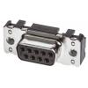 HARTING Konektor D-Sub, řada: D-Sub, počet kontaktů: 9, orientace těla: Rovný 2.74 mm, Průchozí otvor Vnitřní,
