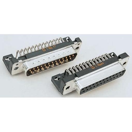 Konektor PCB D-Sub, počet kontaktů: 25, orientace těla: Pravý úhel, Průchozí otvor, rozteč: 2.76mm, Samice, 6.5A,