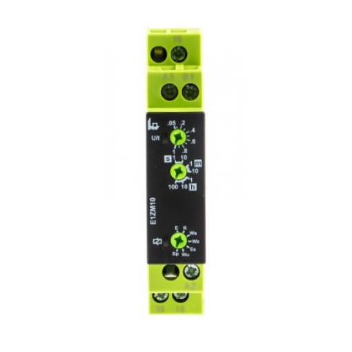 Tele Časovací relé, řada: E1ZM10 Lišta DIN SPDT 1kontaktové 240 V dc 12 V ac, 240 V ac Multifunkční funkce Šroub 0.05 s
