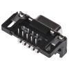 HARTING Konektor D-Sub, řada: D-Sub, počet kontaktů: 9, orientace těla: Pravý úhel 2.74 mm, Průchozí otvor Vnitřní,