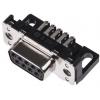 HARTING Konektor D-Sub, řada: D-Sub, počet kontaktů: 9, orientace těla: Pravý úhel 2.74 mm, Průchozí otvor Vnitřní,