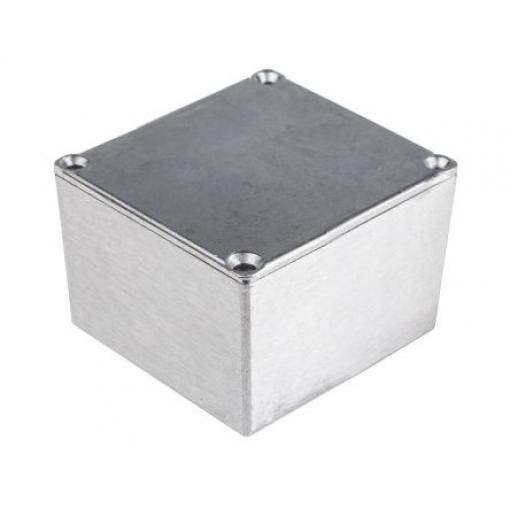 RS PRO Pouzdro, řada: 5500 IP65 Stíněné barva Stříbrná barva Stříbrná Hliníková slitina 64 mm 35.1 mm 58 mm Neopren