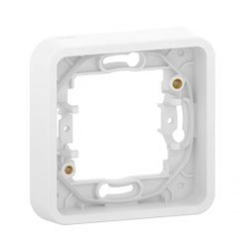 Montážní rám instalační krabice Mureva Styl 1 28 mm Polykarbonát Bílá NF 84mm Schneider Electric IP55 Zapuštěná montáž