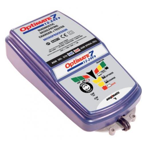 Nabíječka baterií TM-260 Optimate 7 TecMate Olověné 24 V, 12 V 12V, 24 V 10 A Velká Británie Automobilový