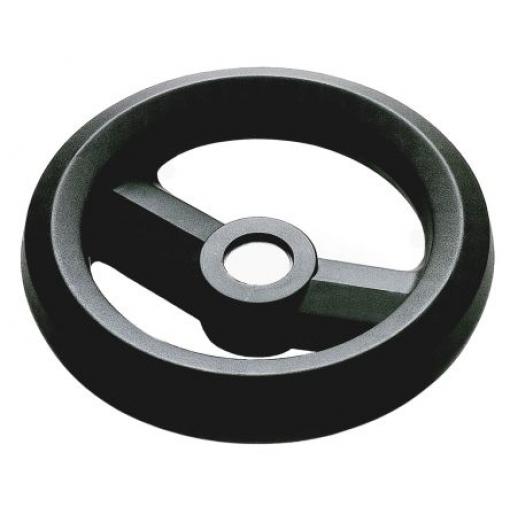 RS PRO Černá Technopolymer vyztužený skelnými vlákny Ruční kolo 126 mm