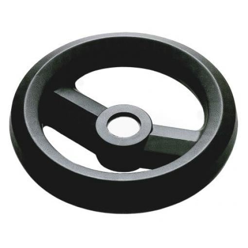RS PRO Černá Technopolymer vyztužený skelnými vlákny Ruční kolo 126 mm