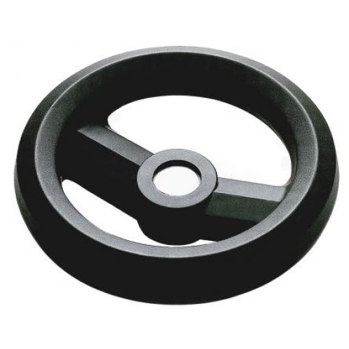 RS PRO Černá Technopolymer vyztužený skelnými vlákny Ruční kolo 200 mm