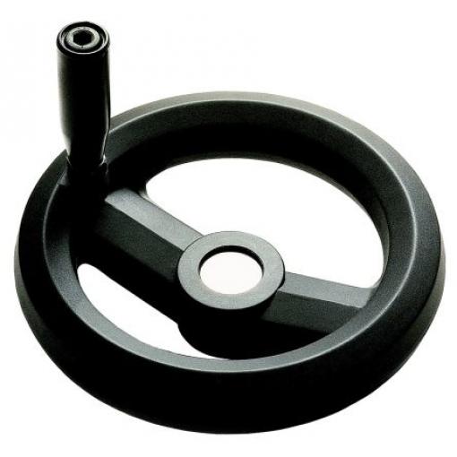 RS PRO Černá Technopolymer vyztužený skelnými vlákny Ruční kolo 100 mm