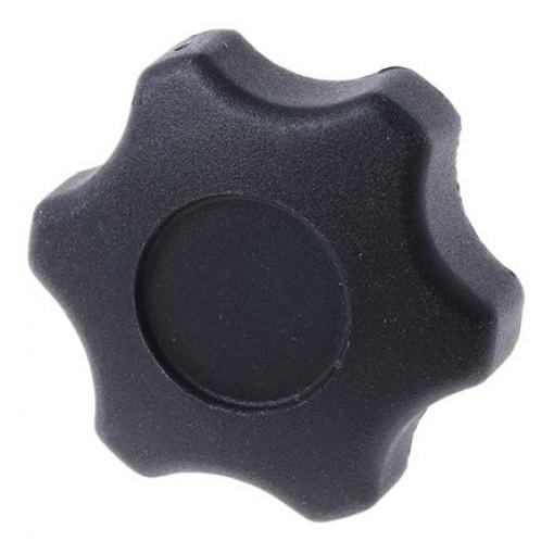 Upínací knoflík Termoplast barva Černá Mnohonásobné výstupky RS PRO Závitový čep