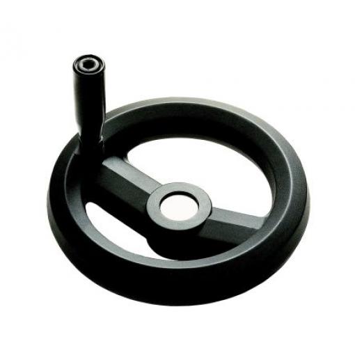 RS PRO Černá Technopolymer vyztužený skelnými vlákny Ruční kolo 126 mm